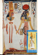 X0477 Egypt. Maximum Card  1977 Showing Painted  Relief From Her Tomb In Thebes Ramses II - Egittologia