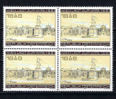 ÖSTERREICH ANK-Nr. 1660 Im Viererblock WIPA 1981 Postfrisch - Siehe Bild - Neufs