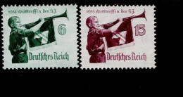 Deutsches Reich 584 - 585 Y Jugend Werttreffen MNH Postfrisch ** Neuf - Neufs