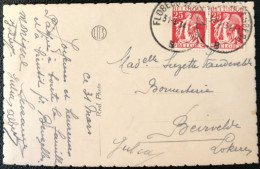 Belgique, Divers Sur Carte, Cachet FLOBECQ  B 1934 - (A590) - Andere & Zonder Classificatie