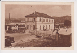 Italia 19?? Gattinara Vercelli Stazione Ferroviaria FFSS FP NVG 2 Scan - Altri & Non Classificati