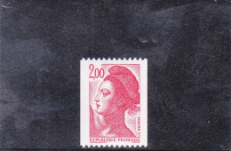 Y&T N° 2277a ** N° Rouge Au Verso - Unused Stamps