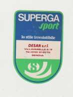 Superga Sport Desar Genova 8 X 11,5 Cm  ADESIVO STICKER  NEW ORIGINAL - Stickers