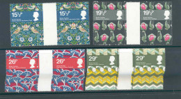 Great-Britain 1982 British Textile Gutter Pairs MNH ** - Nuevos