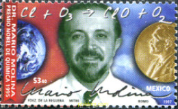 343794 MNH MEXICO 1997 DOCTOR MARIO MOLINA - PREMIO NOBEL DE QUIMICA - Mexique