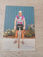 Signé Cyclisme Cycling Ciclismo Ciclista Wielrennen Radfahren VANDIJCK GUY 1991 - Radsport