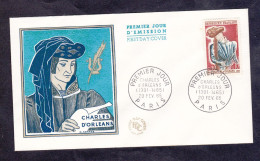 FDC - ENVELOPPE PREMIER JOUR - CHARLES D ORLEANS - FEVRIER 1965 - YT 1445 - 1960-1969