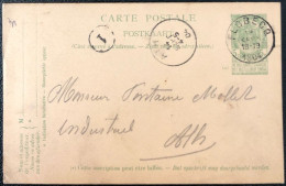 Belgique, Divers Sur Entier Carte, Cachet FLOBECQ 1904 - (A608) - Autres & Non Classés