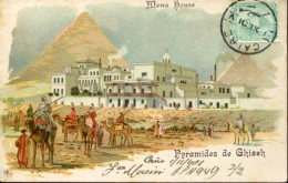 X0480 Egypt. Maximum Card Circuled TCV Pyramides Of Cairo,postmark Cairo 1.XI.1901 (see 2 Scan) - 1866-1914 Ägypten Khediva