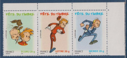 Fête Du Timbre Bande Dessinée Spirou Et Fantasio De José Luis Munuera N°3877a 3878 Et 3879 Triptyque Neuf - Ongebruikt