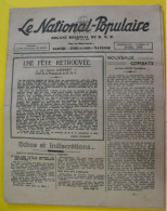 Journal Le National-Populaire. Avril 1944. RNP Sarthe  Eure & Loir Mayenne Guionnet Guillon - Other & Unclassified