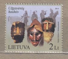 LITHUANIA 2014 Masks MNH(**) Mi 1153 #Lt821 - Lithuania