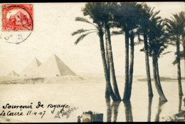 X0482 Egypt. Maximum Card Circuled TCV  Pyramides Of Cairo,postmark Cairo 12.IV.1907 (see 2 Scan - 1866-1914 Khedivato De Egipto