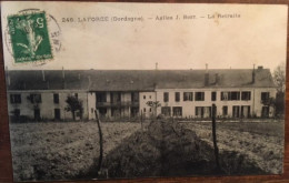 Cpa 24 Dordogne, Santé, LA FORCE - LAFORCE Asiles J.BOST. La Retraite, écrite En 1912 - Andere & Zonder Classificatie