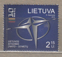 LITHUANIA 2014 NATO MNH(**) Mi 1155 #Lt823 - Lituania