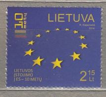 LITHUANIA 2014 EU Flag MNH(**) Mi 1158 #Lt824 - Lituanie