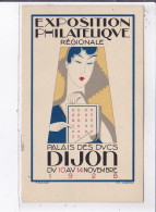 PUBLICITE : Exposition Philatelique De Dijon En 1928 (cachet) - Très Bon état - Advertising