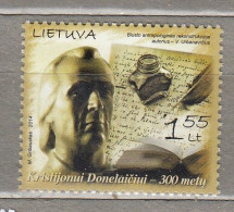 LITHUANIA 2014 Writer K.Donelaitis MNH(**) Mi 1149 #Lt828 - Lithuania