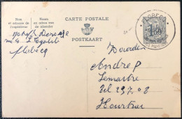 Belgique, Divers Sur Entier-carte, Cachet FLOBECQ A 1958 - (A658) - Autres & Non Classés