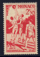 Monaco // 1948 // Jeux Olympiques De Londres , Basket-ball Timbres Neufs** MNH  No. Y&T 322 - Ongebruikt