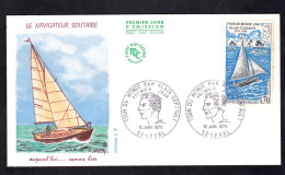 FDC - ENVELOPPE PREMIER JOUR - TOUR DU MONDE PAR ALAIN GERBAULT - JANVIER 1970 - 1970-1979