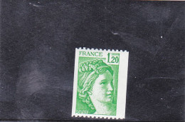 Y&T N° 2103a ** N° Rouge Au Verso - Unused Stamps