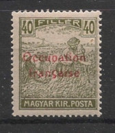 HONGRIE / ARAD - 1919 - N°YT. 12 - 40fi Olive - Neuf Luxe ** / MNH / Postfrisch - Ongebruikt