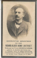 DP. RICHARD LOOTVOET - VANHEE ° HOUTHEM BIJ VEURNE 1873- + 1926 - Religion &  Esoterik
