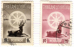 T+ Thailand 1957 Mi 331-32 Buddha - Thaïlande