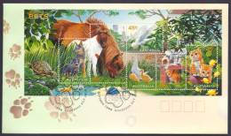 Australia 1996 - Pets, Dogs, Horses, Cats, Birds,  Animaux Domestiques,  - Miniature Sheet FDC - Omslagen Van Eerste Dagen (FDC)