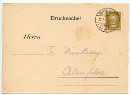 Germany 1928 Postcard; Neuenkirchen (Kr. Melle) - Geflügelzuchtverein Neuenkirchen Und Umgegend; 3pf. Geothe - Covers & Documents