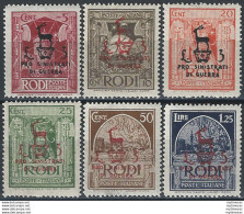 1944 Egeo German Occupation 6v. MNH Sassone N. 126/31 - Andere & Zonder Classificatie