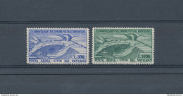 1949 Vaticano, Posta Aerea ,75° Anniversario Dell'UPU , PA N° 18/19 , 2 Valori MNH** CENTRATI - Luftpost