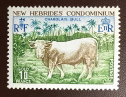 New Hebrides 1975 Charolais Bull Animals MNH - Farm