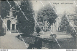 An636 Cartolina Bologna Citta' Giardino Cavour 1917 - Bologna