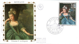 MONACO FDC 1975  HONORE III 1 CATHERINE DE BRIGNOLLES-SALE - FDC