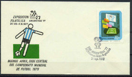 Argentina 1977 Football Soccer World Cup Commemorative Cover - 1978 – Argentine