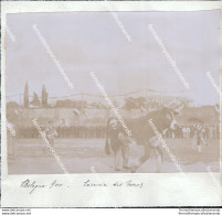 Au307 Foto Incollata Su Carta Bologna Citta' 1900 Militari Corrida - Bologna