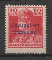 HONGRIE / ARAD - 1919 - N°YT. 23 - 10fi Rouge - Neuf Luxe ** / MNH / Postfrisch - Ongebruikt