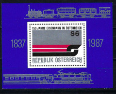 ÖSTERREICH Block ANK-Nr. 11 - 150 Jahre Eisenbahn In Österreich Postfrisch - Siehe Bild - Unused Stamps