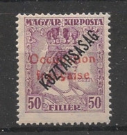 HONGRIE / ARAD - 1919 - N°YT. 36 - 50fi Violet - Neuf Luxe ** / MNH / Postfrisch - Nuovi