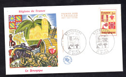 FDC - ENVELOPPE PREMIER JOUR - REGIONS DE FRANCE - LA BOURGOGNE - OCTOBRE 1975 - 1970-1979