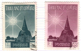 T+ Thailand 1957 Mi 338-39 Buddha - Thaïlande