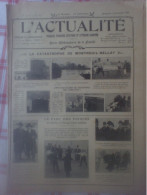 L'Actualité N°620 Catas. Monteuil-Bellay Duel Parc Des Princes Boy-scout Albano Kiel Avion Angleterre Delhi Indes Mode - 1900 - 1949