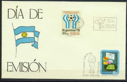 Argentina 1977 Football Soccer World Cup Set Of 2 On FDC - 1978 – Argentine