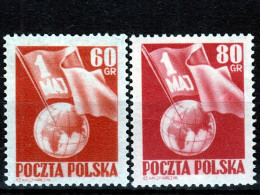 ⁕ Poland / Polska 1953 ⁕ Labour Day 1.May Mi.797-798 ⁕ 2v MNH - Ongebruikt