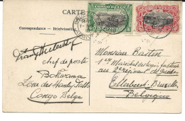 !!! CONGO, CPA DE 1910, DÉPART DE STANLEYVILLE POUR BRUXELLES (BELGIQUE) - Lettres & Documents
