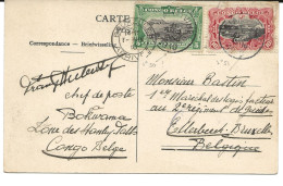 !!! CONGO, CPA DE 1910, DÉPART DE STANLEYVILLE POUR BRUXELLES (BELGIQUE) - Cartas & Documentos