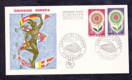 FDC - ENVELOPPE PREMIER JOUR - EUROPA - SEPTEMBRE 1964 -YT 1430 1431 - 1960-1969