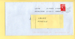 Oblitération Mécanique : FRANCE LA POSTE – 21048A Du 21/03/2011 (voir Timbre) - Sellado Mecánica (Otros)